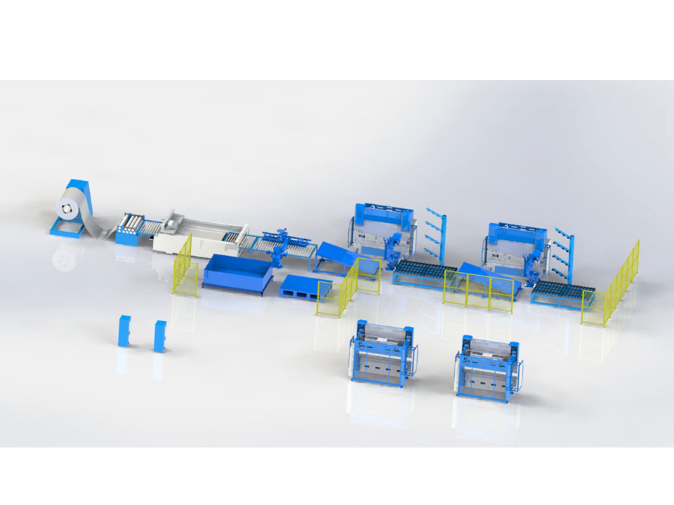 開(kāi)卷校平激光切割折彎生產(chǎn)線